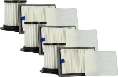 Produktbild von vhbw 3-tlg. Filter-Set kompatibel mit Dirt Devil M2725-0, M2725-1 Staubsauger - 3x Abluft-Filter, 3x Vormotor-Filter, 3x Lamellen-Zentralfilter
