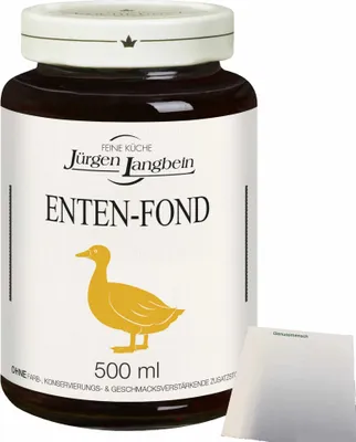 Produktbild von Jürgen Langbein Enten-Fond (500ml Glas) + usy Block