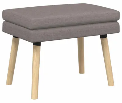 Produktbild von vidaXL Doppellagige Bank Taupe 60 x 40 x 46 cm Stoff