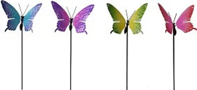 Produktbild von TrendLine Gartenstecker Metall Schmetterling sortiert 93 cm