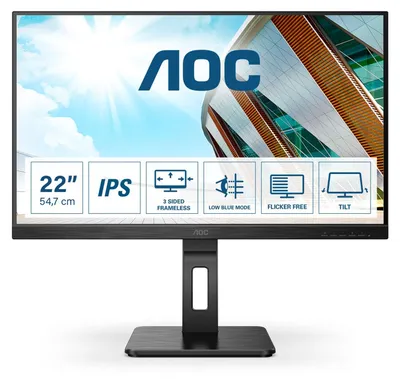 Image de AOC 22P2Q - Écran LED - 55,9 cm (22 pouces) (21,5 pouces de surface d'affichage)