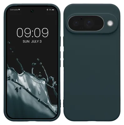 Produktbild von kwmobile Handyhülle für Google Pixel 10 Hülle - weiches Handy Silikon Case - Schutzhülle Cover - Dunkler Schiefer