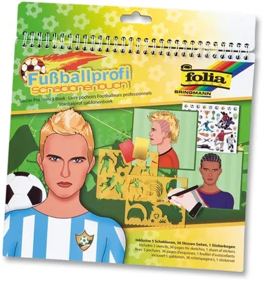 Produktbild von Schablonenbuch groß - FUSSBALLPROFI