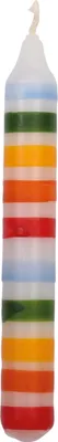 Produktbild von Baumkerze mit bunter Spirale, ringelbunt, 18x13x4 cm, 2,5 Std. Brenndauer
