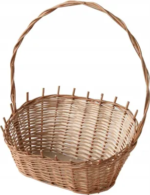 Obrázok produktu pre Koszyk wiklinowy prezentowy o wymiarach 45 x 30 x 52 cm jasny