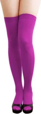 Produktbild von Oblique Unique Overknee Strümpfe y Strumpfhose halterlos Karneval Party - lila