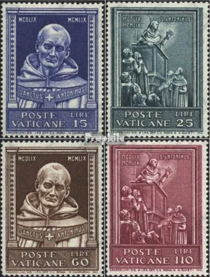 Produktbild von Briefmarken Vatikanstadt 1960 Mi 334-337 (kompl.Ausg.) postfrisch Hl. Antonius