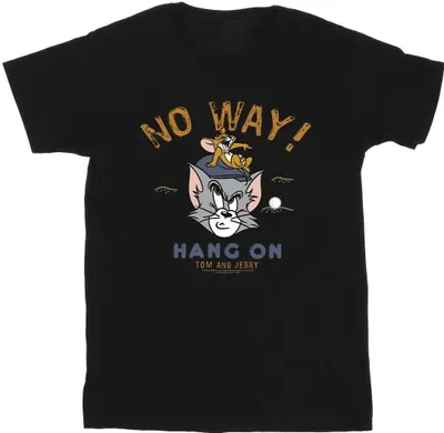 Produktbild von Tom And Jerry - "Hang On Golf" T-Shirt für Herren BI52122 (XXL) (Schwarz)