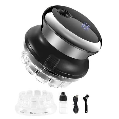 Produktbild von Haarschneidemaschine kabellos 5-19mm Aufsätze 360° Schneidsystem USB Akku 60min Laufzeit kompakt für Selbsthaarschnitt