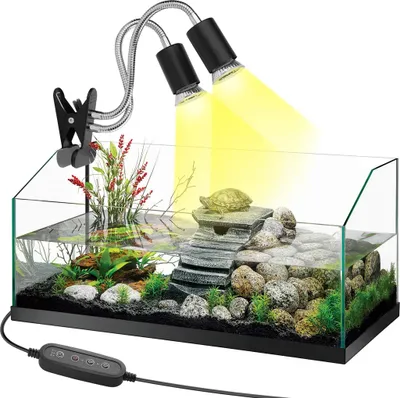 Produktbild von Doppelkopf Reptile Heizlicht UVA UVB Pet Terrarium Brooder Wärmelampe
