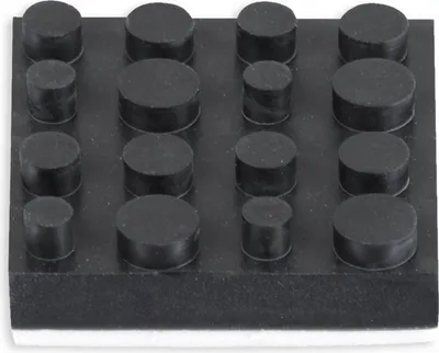 Obrázok produktu pre DYNAVOX Sada nožičiek na antivibračné zariadenia 4 kusy, guma, 40x40 mm