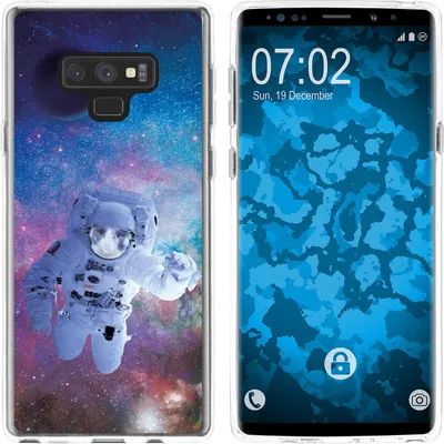 Produktbild von PhoneNatic Case kompatibel mit Samsung Galaxy Note 9 Silikon-Hülle Space Catronaut M5