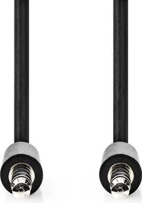 Produktbild von Nedis Stereo-Audiokabel - 3.5 mm Stecker - 3.5 mm Stecker - Vernickelt - 1.00 m - Rund - Schwarz - Label