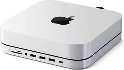 Produktbild von Satechi ST-MMSHS, USB 3.2 Gen 1 (3.1 Gen 1) Type-A, Silber, MicroSD (TransFlash), USB 3.2 Gen 1 (3.1 Gen 1) Type-C, 198,1 mm, 198,1 mm