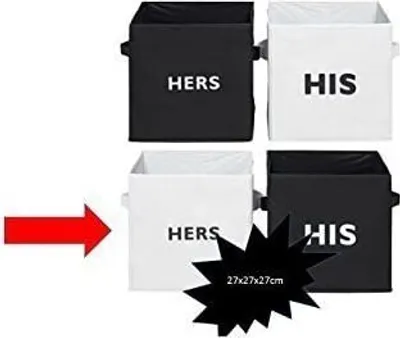 Produktbild von Aufbewahrungsbox Regaleinsatz weiß HERS passt in bekannte Regalwände