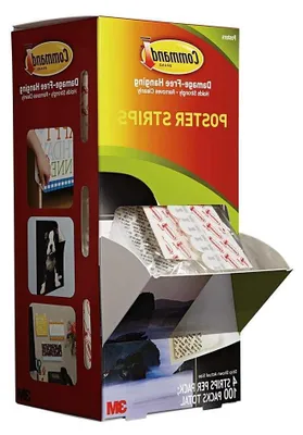 Productafbeelding van Poster Strips - Plakstrips - Decoratie Ophangen - Zonder Beschadiging - 100 Stuks - Wit