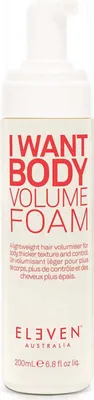 Produktbild von ELEVEN Australia I Want Body Volume Foam, Haarcreme, 200 ml, Dünnes Haar, Texturierung, Pumpenflasche, 1 Stück(e)