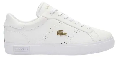 Image de Lacoste - Baskets « Powercourt 2.0 » pour femme, cuir GT16545 (39,5 EU) (Blanc/Or)