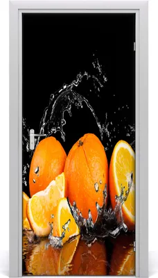 Produktbild von Tulup Türaufkleber 95x205 cm Dekorative Aufkleber Selbstklebend Wasserdichte Tapete Abnehmbar Schlafzimmer Wohnzimmer Wohnkultur - Orangen