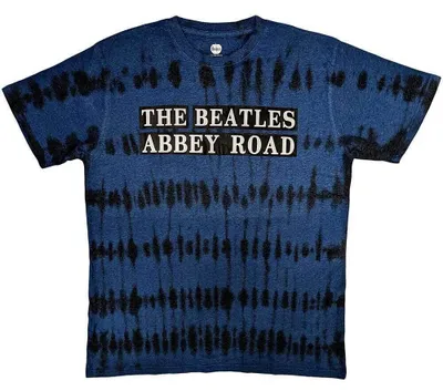 Zdjęcie produktu dla The Beatles Abbey Road Sign (Wash Collection) Dip-Dye On Black L Koszulka