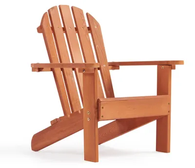 Zdjęcie produktu dla Krzesełko dla dziecka firmy GINGER HOME, leżak Adirondack, idealny do relaksu w ogrodzie, na podwórku, na balkonie, tarasie, podczas wypoczynku na campingu i na plaży, wykonany z drewna