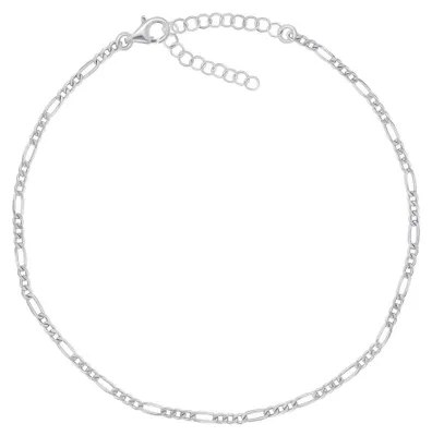 Produktbild von Silberne Fußkette Figaro ANK104W