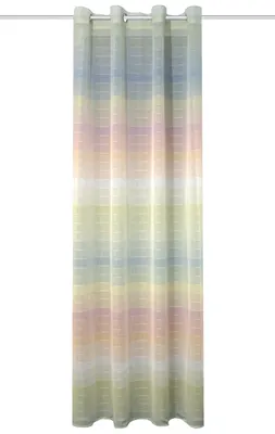 Produktbild von 53260 Deko Schlaufenschal RAINBOW, bunten Querstreifen, 245 x 140 cm