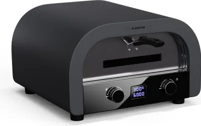 Obrázek produktu pro Klarstein pec na pizzu s dvojitým horním a dolním topným tělesem pro vnitřní a venkovní použití, 13 palců, 2,2 kW - do 500 °C, s digitálním displejem a regulací času a teploty, funkce Cool Touch