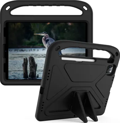 Obrázek produktu pro Ochranné pouzdro pro iPad Air 5 /Air 4 /iPad Pro 11 2022/2021/2020/2018, iPad 10,9", lehké dětské pouzdro z EVA s držadlem a stojánkem Černý