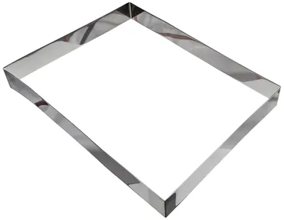 Rechteckiger Tortenring Edelstahl 40 x 30 x 4,5 cm