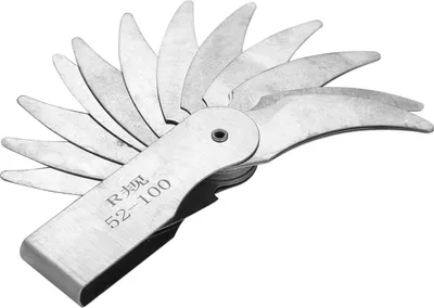 Obrázek produktu pro Měřidlo poloměru, filetovací měřidlo, konkávní měřidlo, konvexní měřidlo, měřidlo poloměru