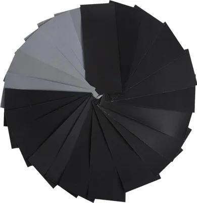 Produktbild von 72 Stück Schleifpapier Set Nass Trocken Feines Sandpapier 23x9cm,Körnung 400-3000 Vielseitiges Schleifpapier für Auto,Holz,Metall,Lack Glas,Für Auto Holz Metall Lack Nass Trocken Schleifen