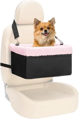 Produktbild von Hundeautositz für kleine Hunde, erhöhter Sitz für Welpen im Auto, Haustierautositz für Vorder- und Rücksitz