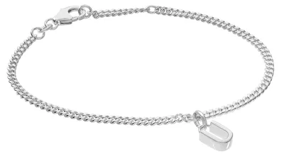 trendor 21590-U Mädchen-Armband mit Buchstabe U 925 Silber Rhodiniert 1
