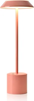 Produktbild von Tischlampe Kabellos, LED Tischleuchte, Touch Akku Tischleuchte, stufenlos dimmbar, 3000K-6500K Farbtemperatur, 4000-mAh-Akku- Rosa