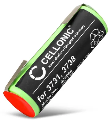 Zdjęcie produktu dla CELLONIC 1x akumulator do golarek i maszynek do strzyżenia włosów. Kompatybilny z modelami Braun Oral-B Professional Care 8000, Oral-B Professional Care 8300, Oral-B Professional Care 8500, Oral-B 3731 – (2500 mAh, 1,2 V)