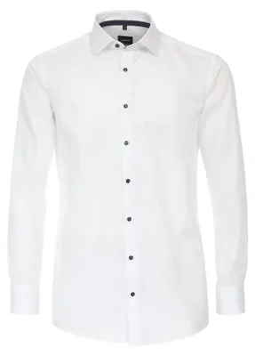 Produktbild von Venti - Modern Fit - Herren Langarm Hemd (134023600), Größe:48, Farbe:Weiß (000)