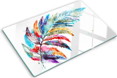 Obrázek produktu pro Kryt varné desky – Kryt na indukční desku – Ochranná skleněná deska – 80x52 cm– Skleněné ochranné desky na sporák –Tvrzené sklo –Barevné pero