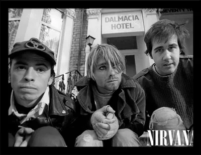 Immagine prodotto di Nirvana - Poster incorniciato "Dalmacia Hotel" PM12993 (30 cm x 40 cm) (Nero/Bianco)