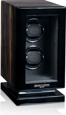Produktbild von Heisse & Söhne - 70019-229.19 - Uhrenbeweger - für 2 Uhren - Rome 2 - Ebony Hochglanz