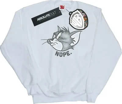 Produktbild von Tom and Jerry - "Nope" Sweatshirt für Damen BI1825 (M) (Weiß)