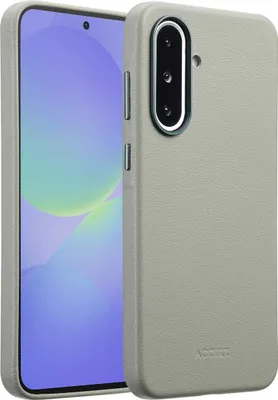 Zdjęcie produktu dla Accezz MagSafe Leather Backcover dla Samsung Galaxy A36 / A56 - Jasnoszary