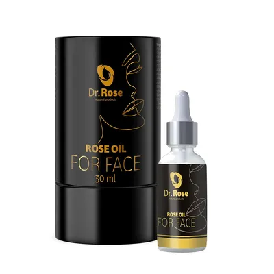 Produktbild von Dr Rose Luxus Rosenöl fürs Gesicht 30 ml – Anti-Aging Pflege & Feuchtigkeit