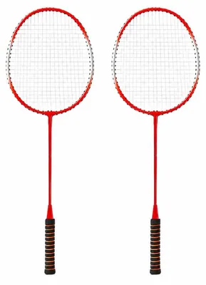 Produktbild von Verk 14713 Badminton-Schlägerset mit Tasche, 2 Stück, rot