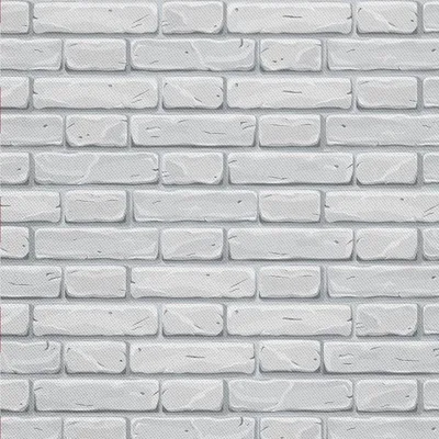 Image de OUTDOOR DECOSTOFFS OXFORD - Motif brique blanche