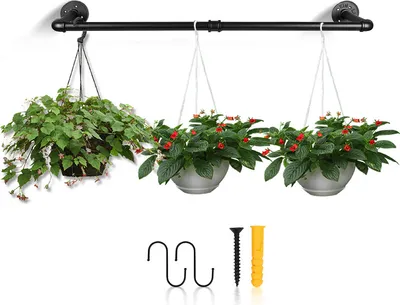 Obrázok produktu pre Jopassy sada 1 vešiaka na stenu, odolný vešiak na kabáty v priemyselnom dizajne, nástenný vešiak na kabáty, dĺžka 92 cm