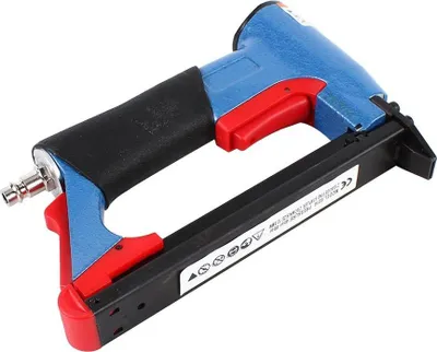 Produktbild von Druckluft-Tacker - Luftnagler 8016 - 4–16 mm Klammern - Pneumatischer Polsterhefter für Möbelbau