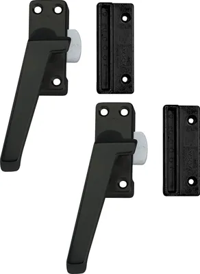 Produktbild von AXA Fensterverriegelung – Modell 3302 – Fenstergriff – Nicht abschließbar – Links nach außen öffnend – Aluminium Schwarz