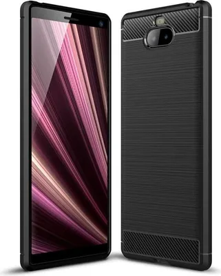 NALIA Handyhülle Für Sony Xperia XZ2 Compact – Ultra Slim TPU Case, Rutschfest, Display-Schutz, Schwarz