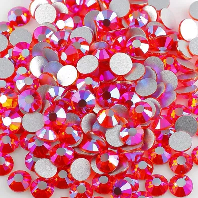 Productafbeelding van Strass Steentjes - Nagel Decoratie - Handgemaakte Creaties - K9 Optisch Glas - 1440 Stuks - Oranje Hyacint AB